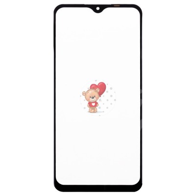 Стекло модуля для Xiaomi Redmi 9 в сборе с OCA пленкой Черный - OR (Mitsubishi)