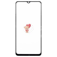 Стекло модуля для Xiaomi Redmi A3 в сборе с OCA пленкой Черный - OR (Mitsubishi)