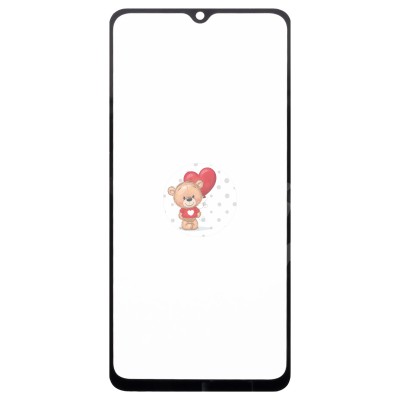 Стекло модуля для Xiaomi Poco C61 в сборе с OCA пленкой Черный - OR (Mitsubishi)