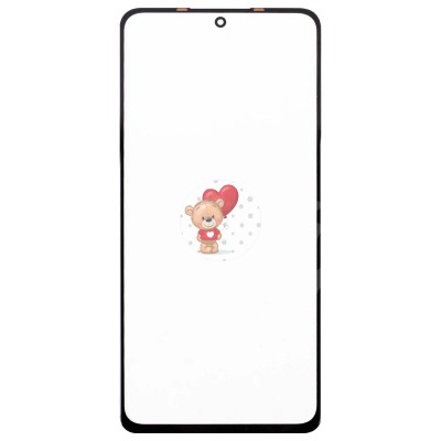 Стекло модуля для Xiaomi Redmi Note 11 Pro+ 5G Speed в сборе с OCA пленкой Черный - OR