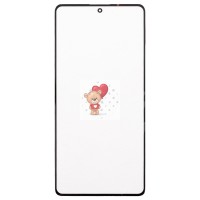 Стекло модуля для Xiaomi Poco M6 Pro 4G в сборе с OCA пленкой Черный - OR (Mitsubishi)