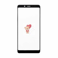 Стекло модуля для Xiaomi Redmi Note 5 в сборе с OCA пленкой Черный - OR (Mitsubishi)