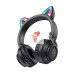 Беспроводные наушники Borofone BO18 Cat Ear (накладные, кошачьи ушки) Черный