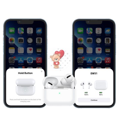 Беспроводные наушники Hoco EW51 (TWS, вакуумные, активное шумоподавление) Белый