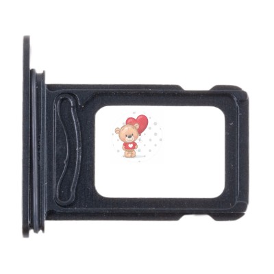 Лоток SIM для iPhone 15 Plus (2 Sim) Черный Лоток SIM для iPhone 15 Plus (2 Sim) Черный