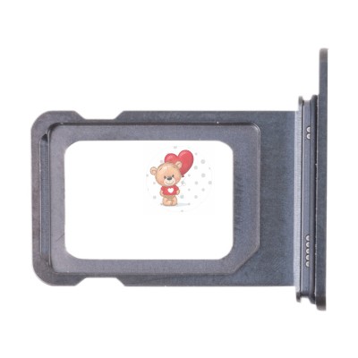 Лоток SIM для iPhone 15 Pro (1 Sim) Черный