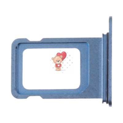 Лоток SIM для iPhone 15 Pro Max (2 Sim) Синий