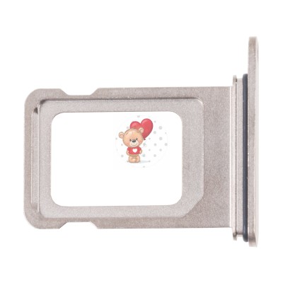 Лоток SIM для iPhone 15 Pro (1 Sim) Серый