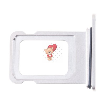 Лоток SIM для iPhone 15 Pro (1 Sim) Белый