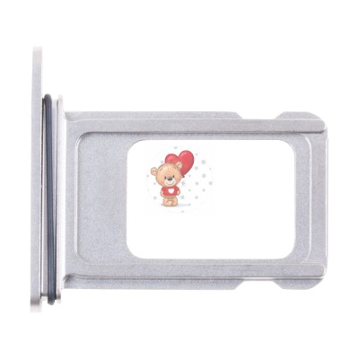 Лоток SIM для iPhone 15 Pro (1 Sim) Белый Лоток SIM для iPhone 15 Pro (1 Sim) Белый