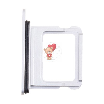 Лоток SIM для Apple iPhone 16 (1 Sim) Белый