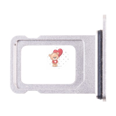 Лоток SIM для iPhone 14 (2 Sim) Белый