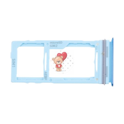 Лоток SIM для Samsung A525F Galaxy A52 Синий