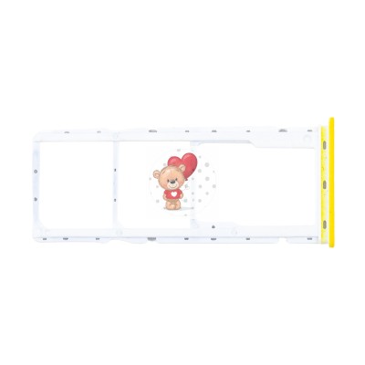 Лоток SIM для Xiaomi Poco C40 Желтый