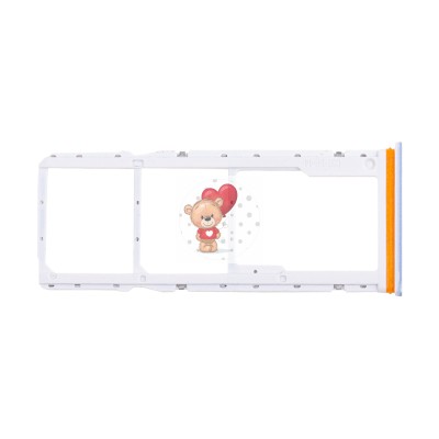 Лоток SIM для Xiaomi Poco C51 Голубой