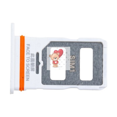 Лоток SIM для Xiaomi Redmi Note 12 Pro 5G Белый