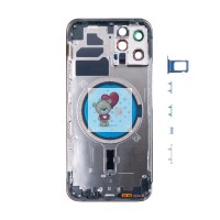 Корпус для iPhone 12 Pro (1 Sim) Синий - Премиум Корпус для iPhone 12 Pro (1 Sim) Синий - Премиум