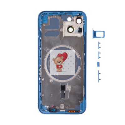 Корпус для Apple iPhone 13 (1 Sim) Синий - Премиум Корпус для Apple iPhone 13 (1 Sim) Синий - Премиум