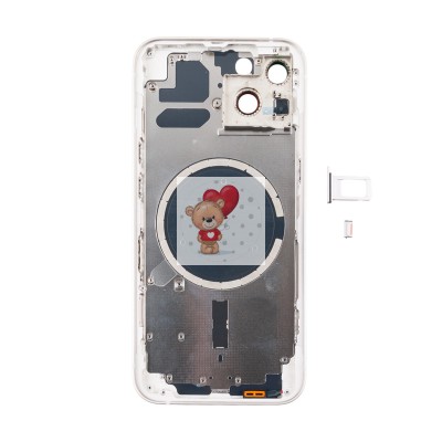 Корпус для Apple iPhone 13 (1 Sim) Белый - Премиум Корпус для Apple iPhone 13 (1 Sim) Белый - Премиум