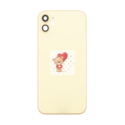 Корпус для iPhone 11 (1 Sim) Желтый - Премиум Корпус для iPhone 11 (1 Sim) Желтый - Премиум