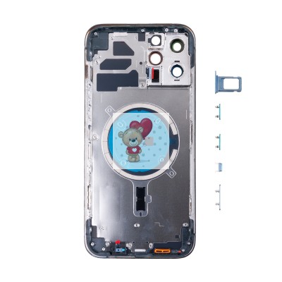 Корпус для iPhone 12 Pro Max (1 Sim) Синий - Премиум