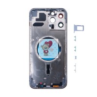 Корпус для iPhone 13 Pro Max (1 Sim) Голубой - Премиум Корпус для iPhone 13 Pro Max (1 Sim) Голубой - Премиум