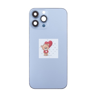 Корпус для iPhone 13 Pro Max (1 Sim) Голубой - Премиум Корпус для iPhone 13 Pro Max (1 Sim) Голубой - Премиум