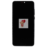 Дисплей для Huawei P20 Pro модуль с рамкой и тачскрином (черный) - (OLED)