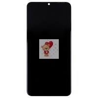 Дисплей для Infinix Hot 30i (X669D) модуль с рамкой и тачскрином (черный) - OR