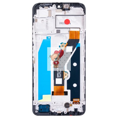 Дисплей для Infinix Hot 30i (X669D) модуль с рамкой и тачскрином (черный) - OR