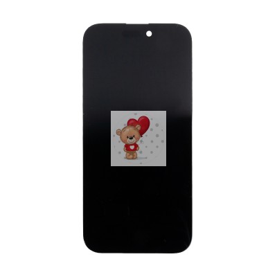 Дисплей для Apple iPhone 15 Pro (A3102) в сборе с тачскрином Черный - (In-Cell, Full HD, 120 Гц) (с верификацией = с привязкой без ошибки)