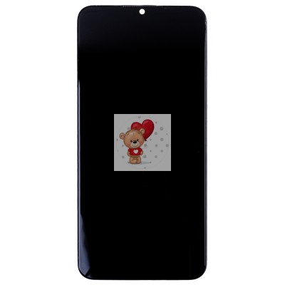 Дисплей для Realme C25s (RMX3195) модуль с рамкой и тачскрином (черный) - OR (дефект рамки)