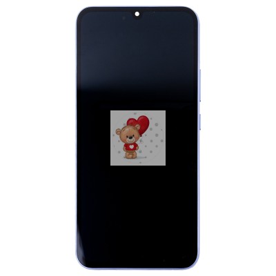 Дисплей для Samsung A346B Galaxy A34 5G модуль с рамкой Фиолетовый - (OLED) (Full Size)