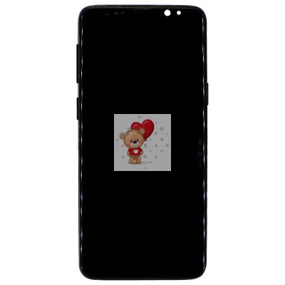 Дисплей для Samsung G960F Galaxy S9 модуль с рамкой и тачскрином (черный) - (In-Cell)