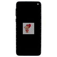 Дисплей для Samsung G970F Galaxy S10e модуль с рамкой и тачскрином (черный) - (In-Cell)