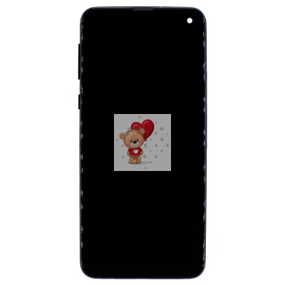 Дисплей для Samsung G970F Galaxy S10e модуль с рамкой и тачскрином (черный) - (In-Cell)