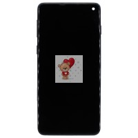 Дисплей для Samsung G973F Galaxy S10 модуль с рамкой и тачскрином (черный) - (In-Cell)