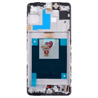 Дисплей для Samsung M556B Galaxy M55 5G модуль с рамкой Черный - (OLED) (Full Size)