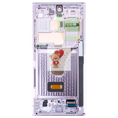 Дисплей для Samsung S918B Galaxy S23 Ultra модуль с рамкой и тачскрином (лавандовый) - OR (SP)