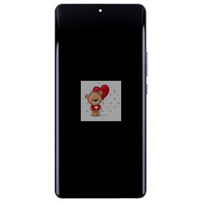 Дисплей для Xiaomi 12 Pro (2201122G) модуль с рамкой и тачскрином (черный) - OR (SP)