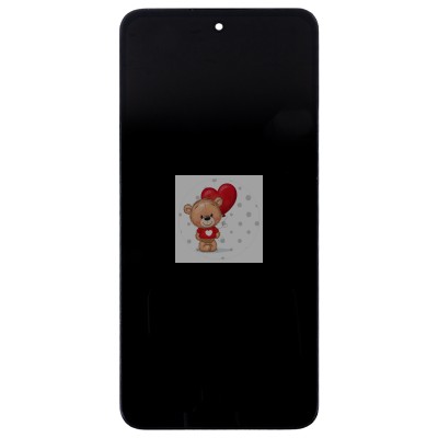 Дисплей для Xiaomi Redmi 12 4G (23053RN02Y) модуль с рамкой и тачскрином (черный) - OR