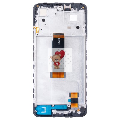 Дисплей для Xiaomi Redmi 12 4G (23053RN02Y) модуль с рамкой и тачскрином (черный) - OR