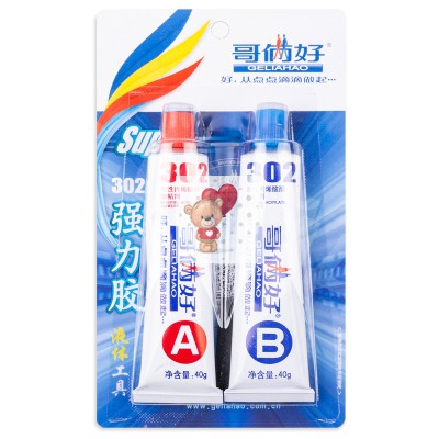 Клей двухкомпонентный Geliahao 302 (80 г, акрилатный)