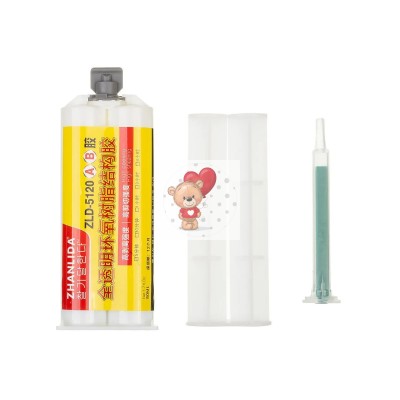 Клей двухкомпонентный Zhanlida ZLD-5120 AB (50 мл, эпоксидный)