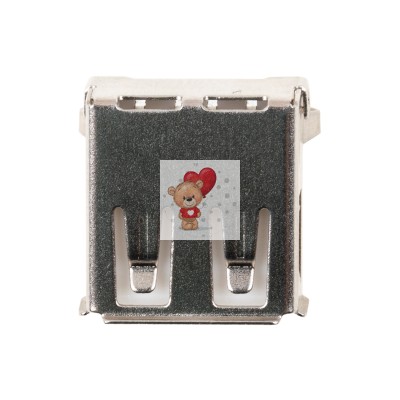 Разъем зарядки USB-A 2.0 (F) под пайку Разъем зарядки USB-A 2.0 (F) под пайку