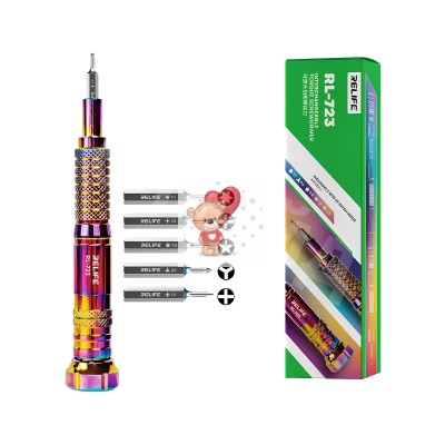 Отвертка Relife RL-723 (5 насадок, магнитная, динамометрическая 0,5 кгс/см2 ) Отвертка Relife RL-723 (5 насадок, магнитная, динамометрическая 0,5 кгс/см2 )