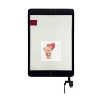 Тачскрин для Apple iPad mini 3 2014 в сборе с микросхемой Черный - OR Тачскрин для Apple iPad mini 3 2014 в сборе с микросхемой Черный - OR