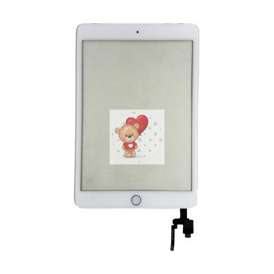 Тачскрин для Apple iPad mini 3 2014 в сборе с микросхемой Белый - OR Тачскрин для Apple iPad mini 3 2014 в сборе с микросхемой Белый - OR