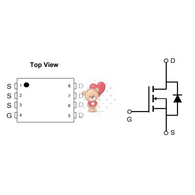 AON6504 N-Channel MOSFET 30V 85A
