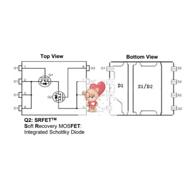 AON6978 Dual N-Channel MOSFET 30V 28A